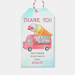 Ice Cream Verjaardag Dank u Cadeaulabel