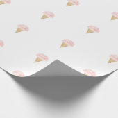 Ice Cream Verjaardag Kerstmis Partij Wrapping Papi Cadeaupapier (Hoek)