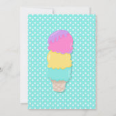Ice Cream Verjaardag Uitnodiging Sweet Celebration (Achterkant)