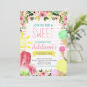 Ice Cream Verjaardag Zomer zwembadfeest Kaart (Staand voorkant)