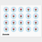 Ice Cream Verjaardagsfeestje Stickers (Vel)