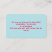 Ice Cream Visitekaartje (Achterkant)