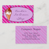 Ice Cream-Visitekaartjes Visitekaartje (Voorkant / Achterkant)