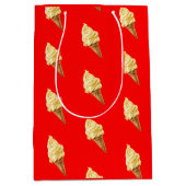 Ice-cream Vivid red Medium Cadeauzakje (Voorkant)