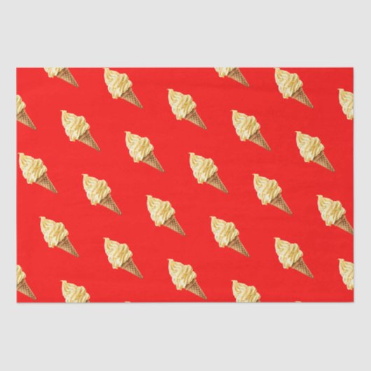 Ice-cream Vivid red Tissuepapier (Voorkant)