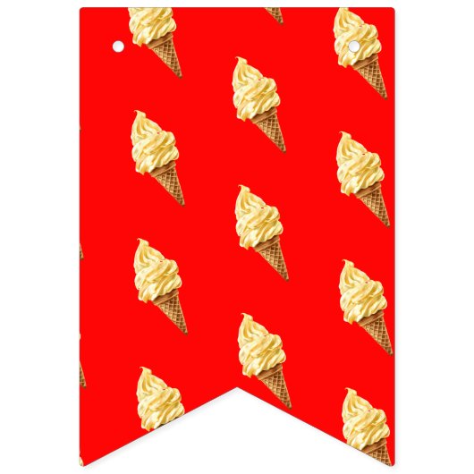 Ice-cream Vivid red Vlaggetjes (Tweede vlag)