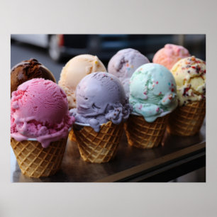Ice Cream Vlucht Poster