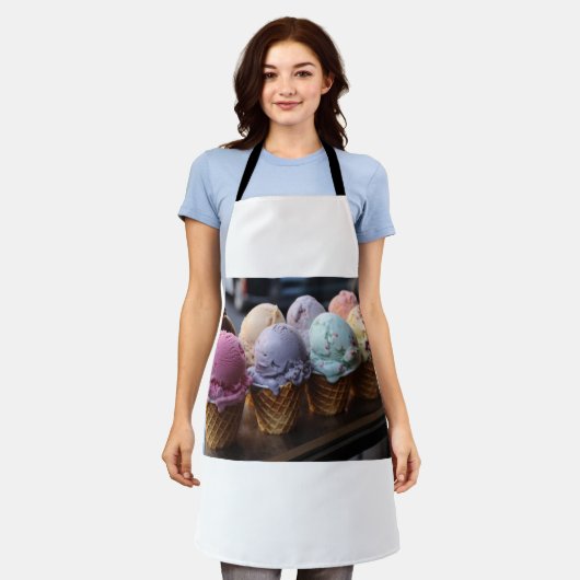 Ice Cream Vlucht Schort (Gedragen)