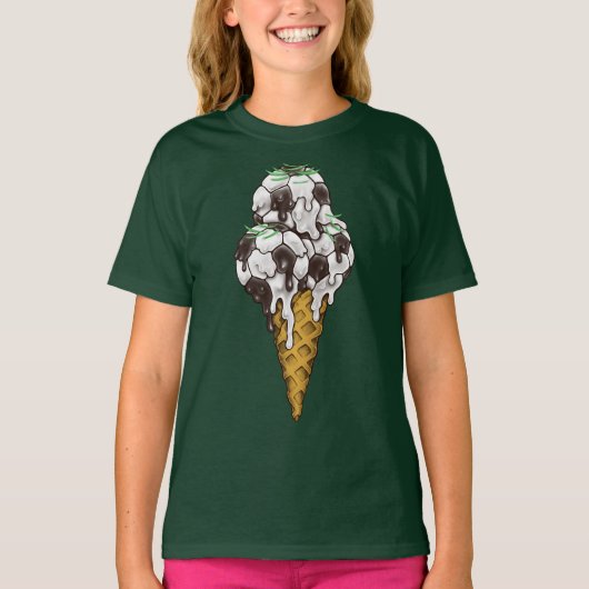 Ice Cream Voetballen T-Shirt (Voorkant)