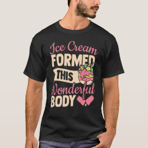 Ice Cream vormt deze prachtige lichaamsprinken T-shirt