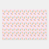 Ice Cream Vrachtwagen en Kegels Verjaardagsfeest Inpakpapier Vel (Voorkant 2)