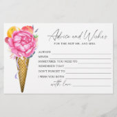 Ice Cream - Vrijgezellenfeest Advies en Wensen Briefpapier (Voorkant)