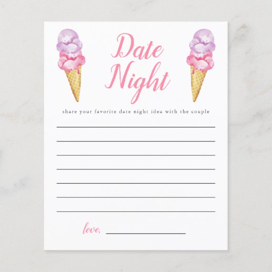 Ice Cream Vrijgezellenfeest Date Night Ideeën (Voorkant)