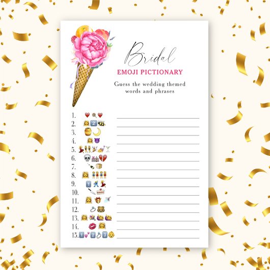 Ice cream - vrijgezellenfeest emoji pictionary spe