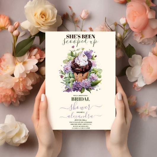 Ice Cream-Vrijgezellenfeest opgehoopt Kaart