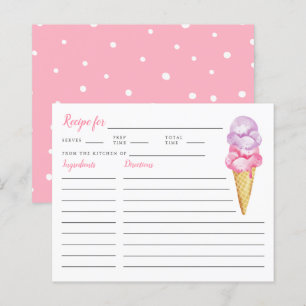 Ice Cream Vrijgezellenfeest Recipe Kaart