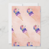 Ice Cream Vrijgezellenfeest Ze is opgeslokt. Kaart (Achterkant)