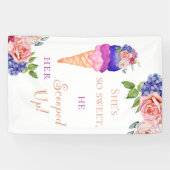 Ice Cream Vrijgezellenfeest Ze is zo mooi opgeslok Spandoek (Horizontaal)