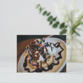 Ice Cream Waffle Briefkaart (Staand voorkant)