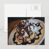 Ice Cream Waffle Briefkaart (Voorkant / Achterkant)