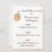 Ice Cream Waffle Cone Party nodigt uit Kaart (Achterkant)