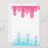 Ice Cream Wat is de Scoop Gender Reveal Party Kaart (Achterkant)