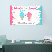Ice Cream Wat is de Scoop Gender Reveal Spandoek (Beurs)