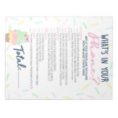 Ice Cream Wat zit er in je telefoon Vrijgezellenfe Notitieblok (Voorkant)