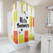 Ice Cream: Waterverf Douchegordijn (In situ)