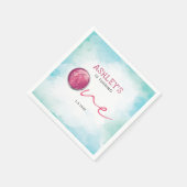 Ice Cream Waterverf First Birthday Servet (Hoek)