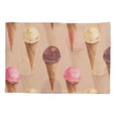 Ice Cream Waterverf Naadloze Illustratie Kussensloop (Achterkant)