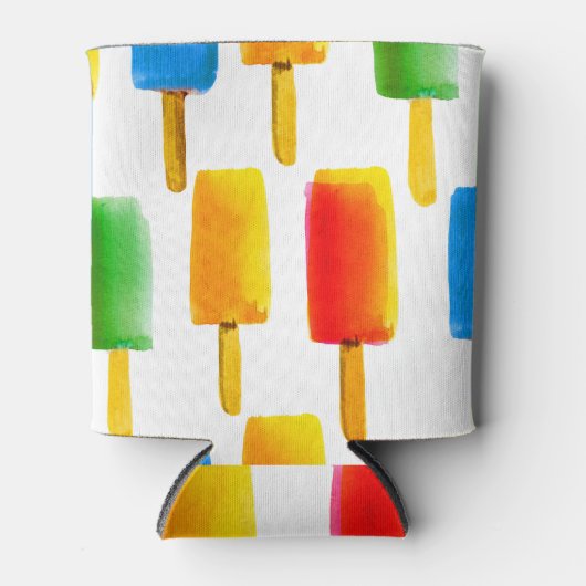 Ice Cream Waterverf Sweet Pattern Blikjeskoeler (Voorkant)
