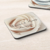 Ice Cream White Rose Drankjes Onderzetter (Linkerzijde)