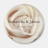 Ice Cream White Rose Magneet (Voorkant)