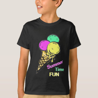 Ice Cream White Summer Time Fun T-Shirt