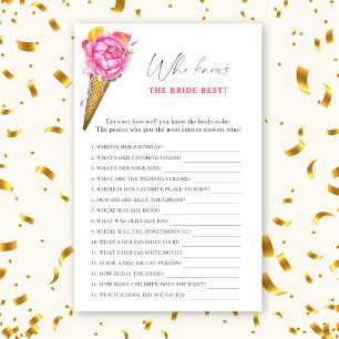 Ice cream - Wie weet de bruid beste spel