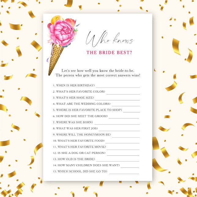 Ice cream - Wie weet de bruid beste spel (Creator heeft geüpload)