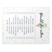 Ice Cream wil dat ze liever Vrijgezellenfeest Game Notitieblok (Voorkant)