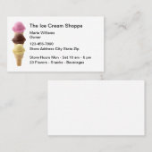 Ice Cream-winkels Visitekaartjes (Voorkant / Achterkant)