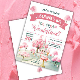 Ice Cream Wonderland Party Kaart