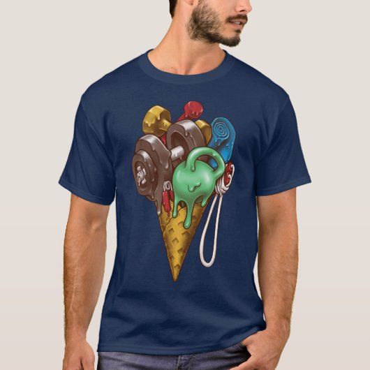 Ice Cream Workout T-shirt (Voorkant)