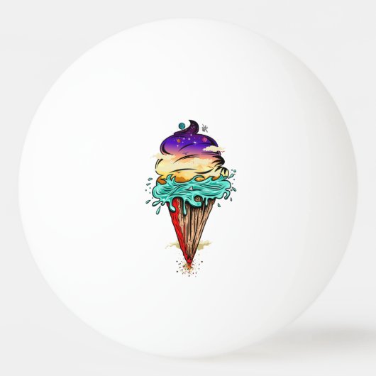 Ice Cream World Pingpongbal (Voorkant)