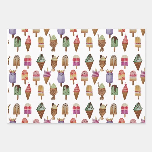 Ice Cream Wrapping Paper (Voorkant 3)