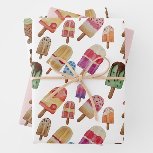Ice Cream Wrapping Paper (In situ)