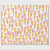 Ice Cream Wrapping Paper Cadeaupapier (Vlak)