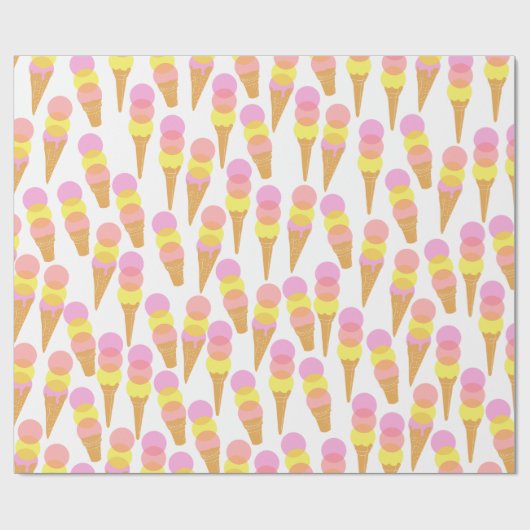 Ice Cream Wrapping Paper Cadeaupapier (Vlak)