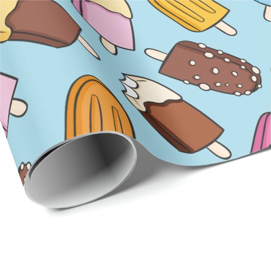 Ice Cream Wrapping Paper Cadeaupapier (Rol Hoek)