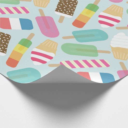 Ice Cream Wrapping Paper Cadeaupapier (Hoek)
