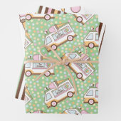 Ice Cream Wrapping Paper Sheets (In situ)