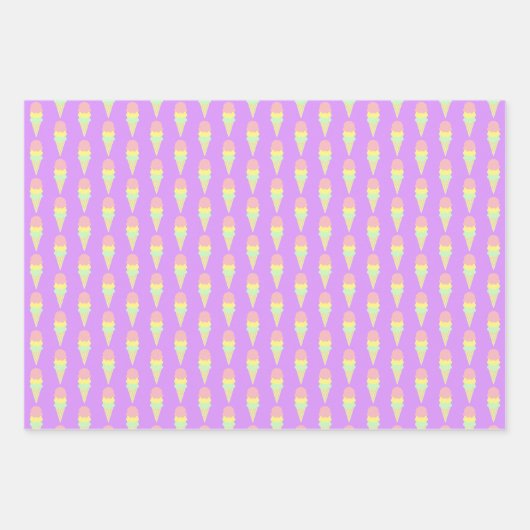 Ice Cream Wrapping Paper Sheets (Voorkant)